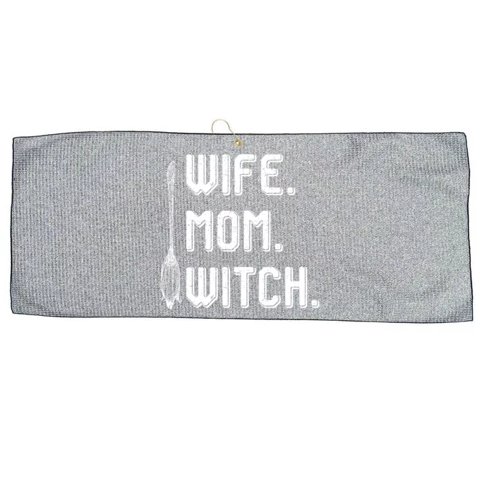 Wife Mom Witch Halloween Costume Mom Witch Great Gift Large Microfiber Waffle Golf Towel