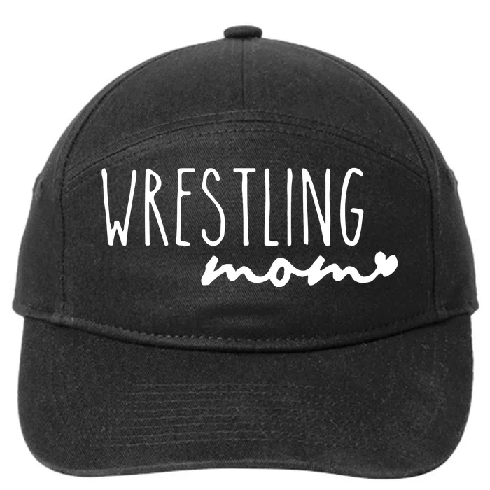 Wrestling Mom Wrestler Mom 7-Panel Snapback Hat