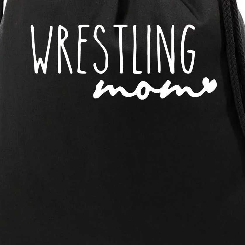 Wrestling Mom Wrestler Mom Drawstring Bag