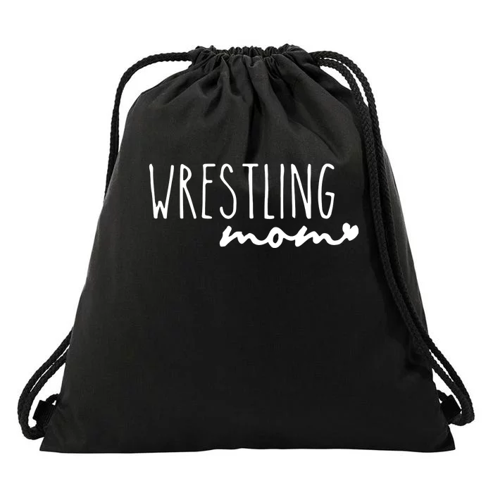 Wrestling Mom Wrestler Mom Drawstring Bag