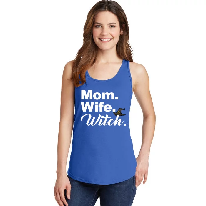 Wife Mom Witch Novelty Halloween Meaningful Gift Ladies Essential Tank