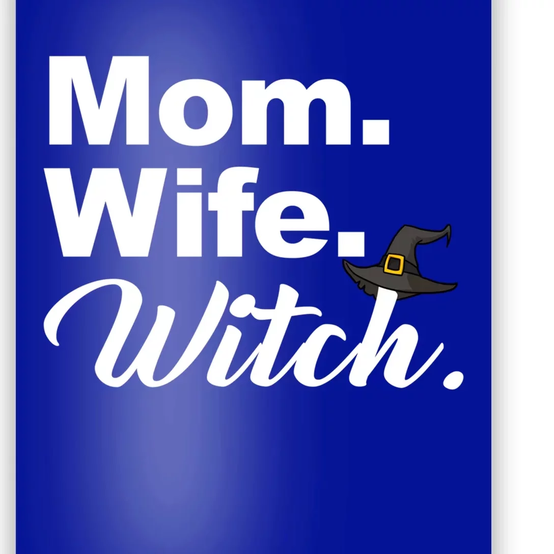 Wife Mom Witch Novelty Halloween Meaningful Gift Poster