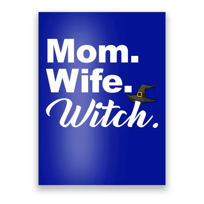 Wife Mom Witch Novelty Halloween Meaningful Gift Poster