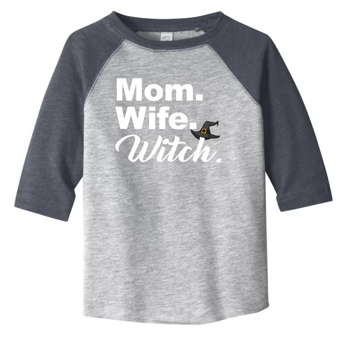 Wife Mom Witch Novelty Halloween Meaningful Gift Toddler Fine Jersey T-Shirt