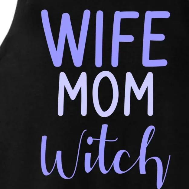 Wife Mom Witch Gift Ladies Tri-Blend Wicking Tank