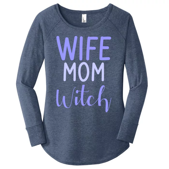 Wife Mom Witch Gift Women's Perfect Tri Tunic Long Sleeve Shirt