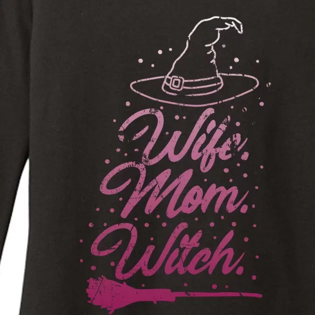 Wife Mom Witch Gift Womens CVC Long Sleeve Shirt