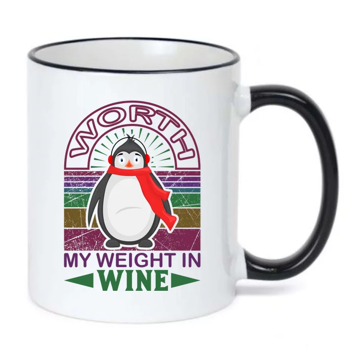 Worth My Weight In Wine Black Color Changing Mug