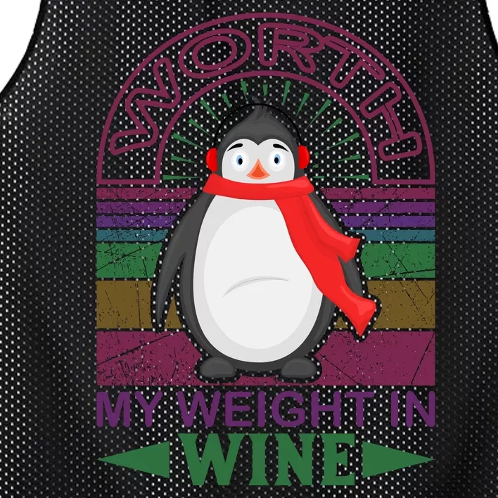 Worth My Weight In Wine Mesh Reversible Basketball Jersey Tank