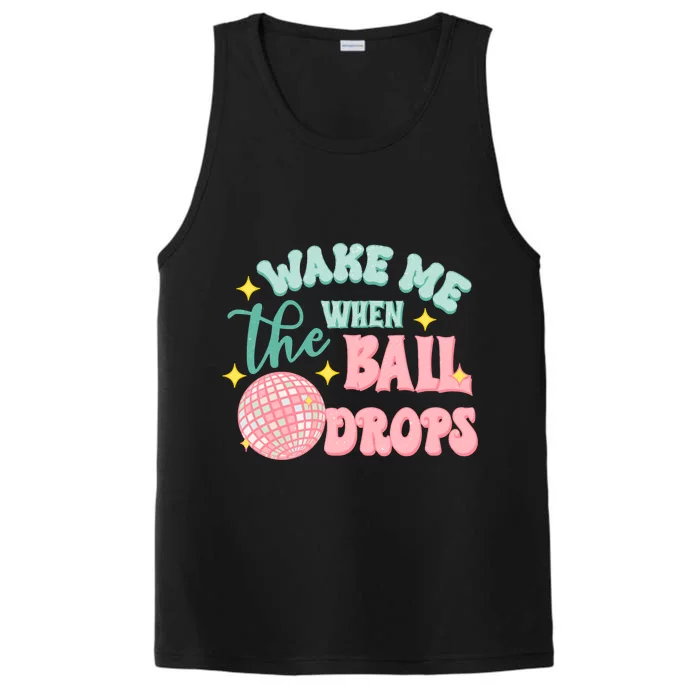 Wake Me When The Ball Drops New Year Eve 2024 Gift Performance Tank