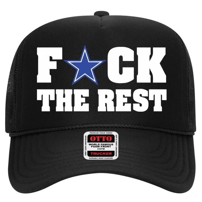 Will M Wearing Fuck The Rest Dallas Cowboy High Crown Mesh Trucker Hat