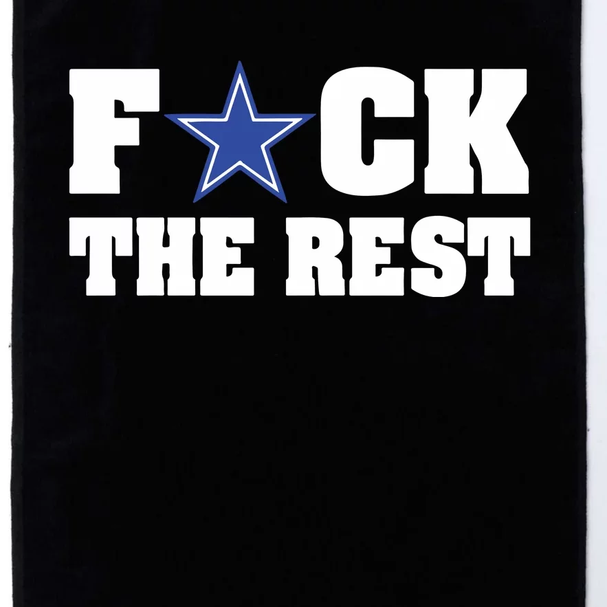 Will M Wearing Fuck The Rest Dallas Cowboy Platinum Collection Golf Towel