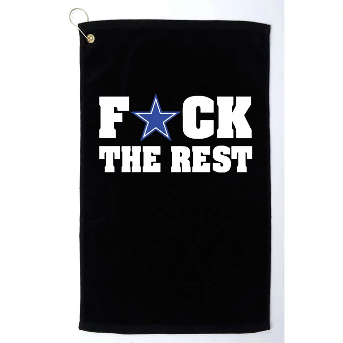 Will M Wearing Fuck The Rest Dallas Cowboy Platinum Collection Golf Towel