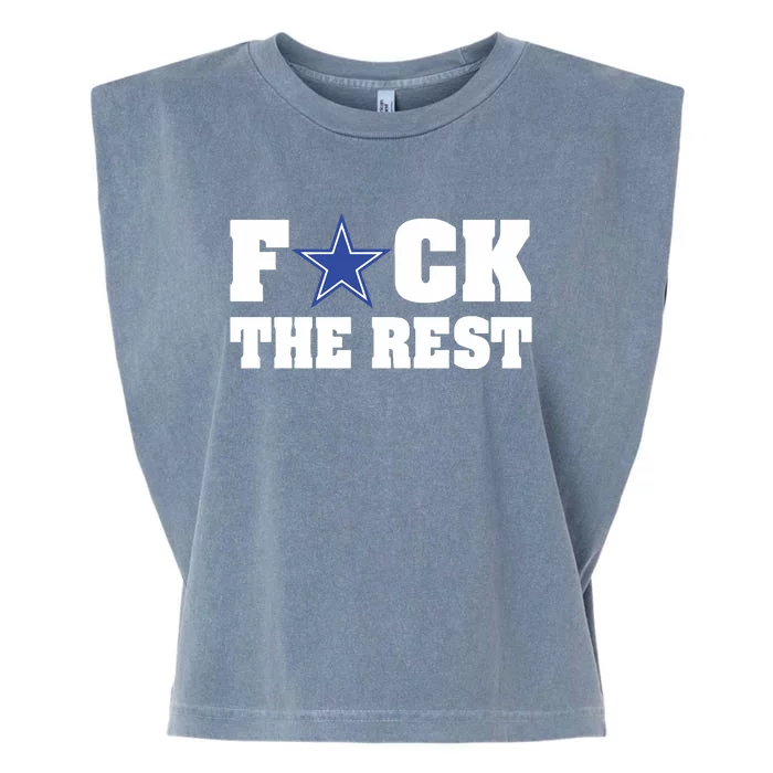 Will M Wearing Fuck The Rest Dallas Cowboy Garment-Dyed Women's Muscle Tee