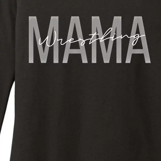 Wrestling Mama Wrestling Mom Funny Wrestling Gift Womens CVC Long Sleeve Shirt