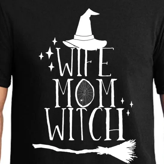 Wife Mom Witch Funny Halloween Funny Gift Pajama Set