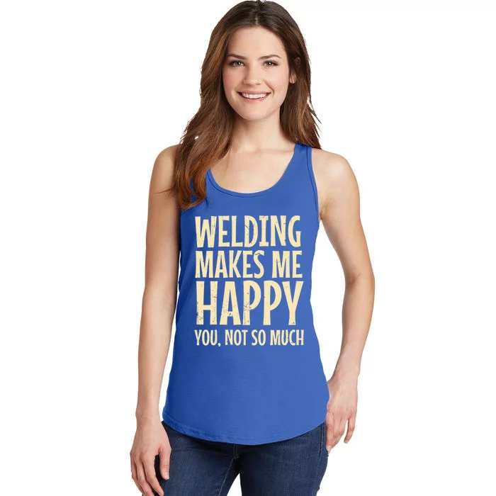 Welder Metal Worker Welding Blacksmithing Fabricating Cool Gift Ladies Essential Tank