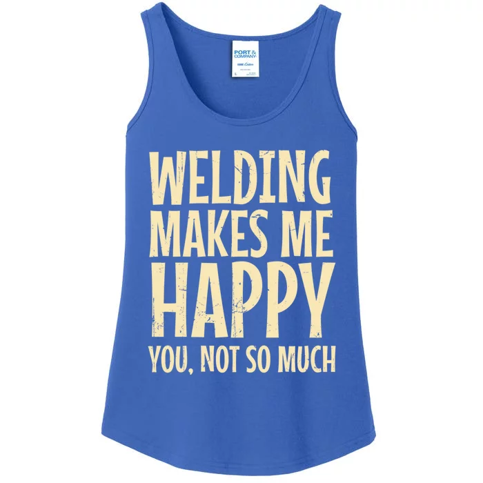 Welder Metal Worker Welding Blacksmithing Fabricating Cool Gift Ladies Essential Tank