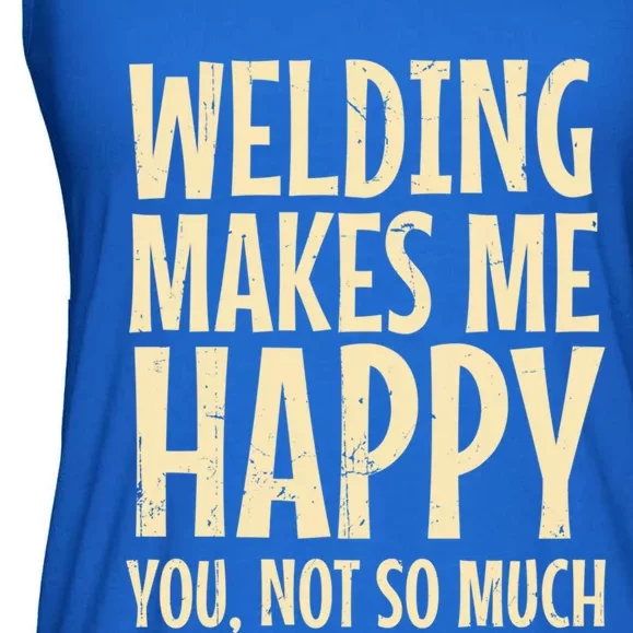 Welder Metal Worker Welding Blacksmithing Fabricating Cool Gift Ladies Essential Flowy Tank