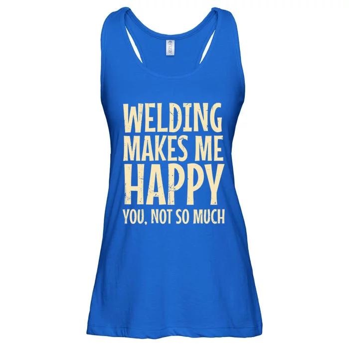 Welder Metal Worker Welding Blacksmithing Fabricating Cool Gift Ladies Essential Flowy Tank