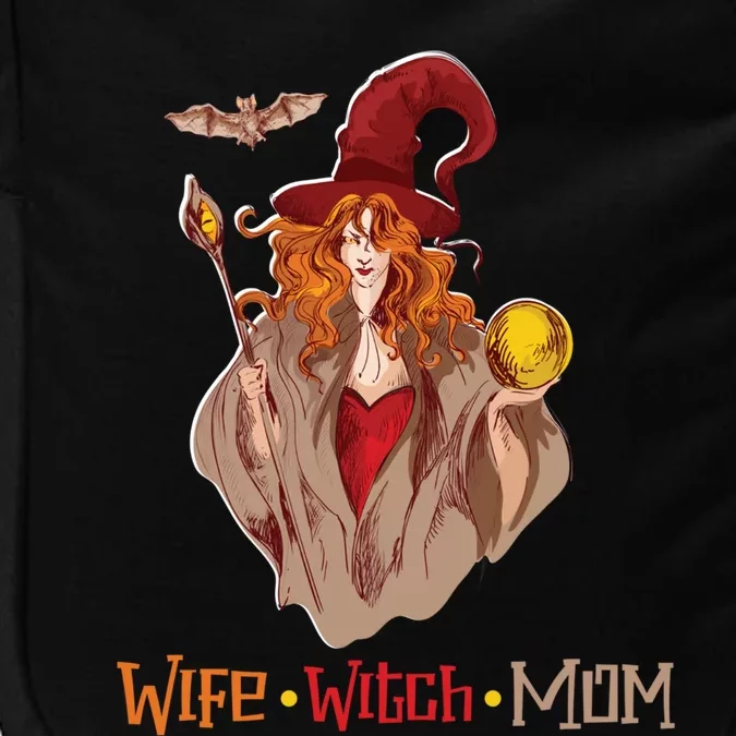 Wife Mom Witch Funny Halloween Costume Cute Gift Impact Tech Backpack