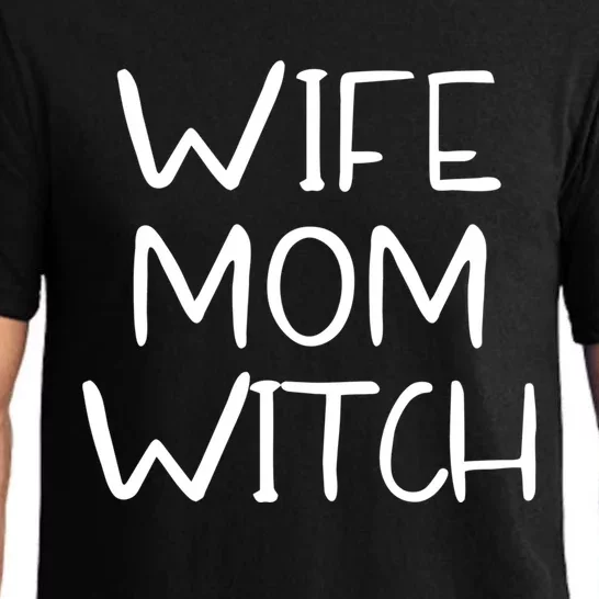 Wife Mom Witch Halloween Wicca Witchcraft Great Gift Pajama Set