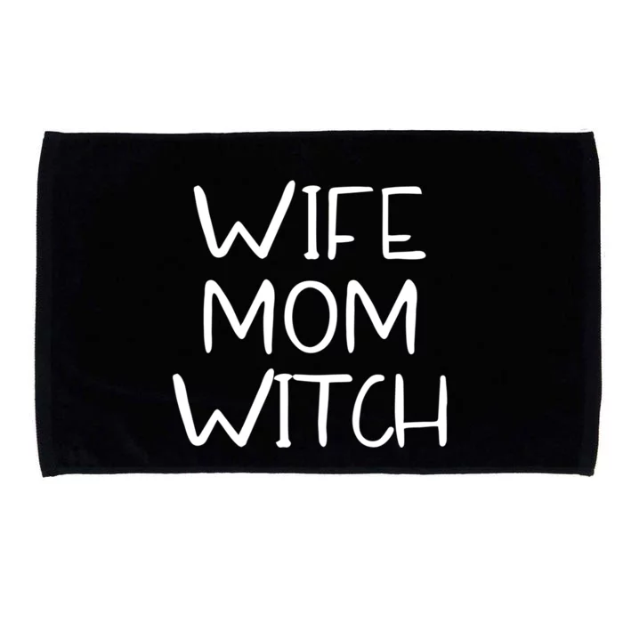 Wife Mom Witch Halloween Wicca Witchcraft Great Gift Microfiber Hand Towel