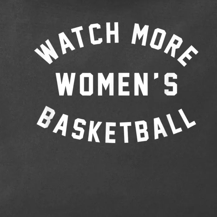 Watch More Women's Basketball Zip Tote Bag