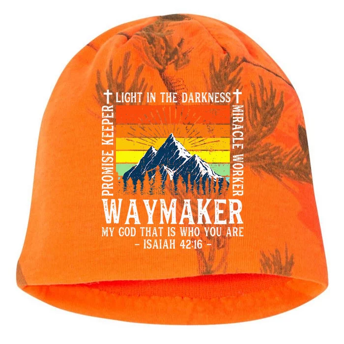 Waymaker Miracle Worker Promise Keeper Christian Kati - Camo Knit Beanie