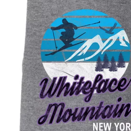 Whiteface Mountain Wilmington Ny Usa Skiing Snowboarding Gift Doggie 3-End Fleece Hoodie