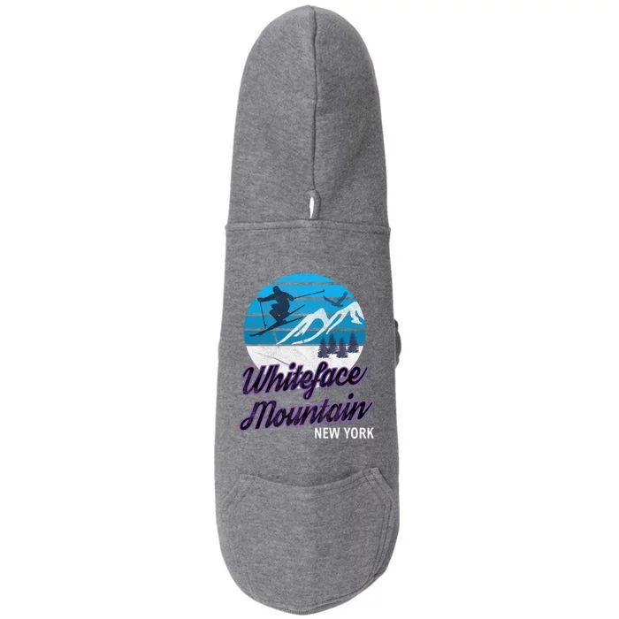 Whiteface Mountain Wilmington Ny Usa Skiing Snowboarding Gift Doggie 3-End Fleece Hoodie