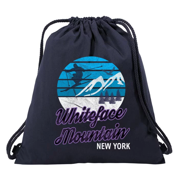 Whiteface Mountain Wilmington Ny Usa Skiing Snowboarding Gift Drawstring Bag