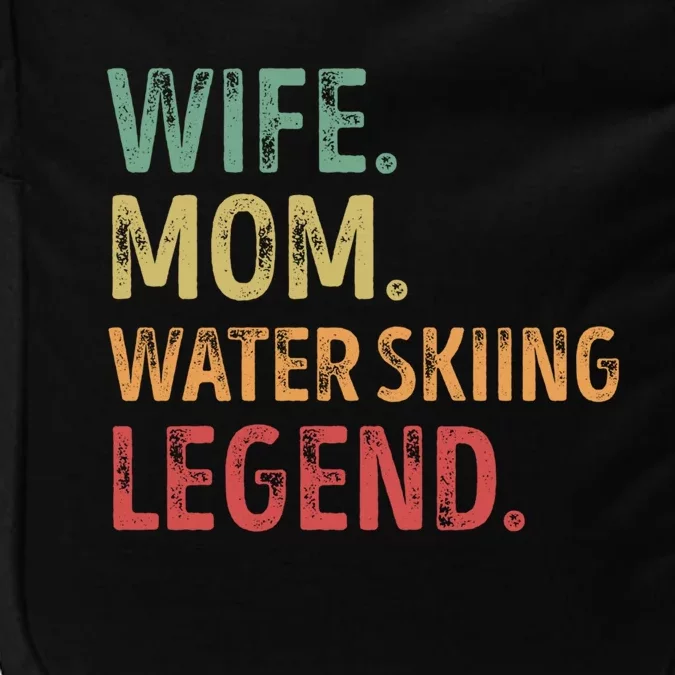 Wife Mom Water Skiing Legend Gift Impact Tech Backpack