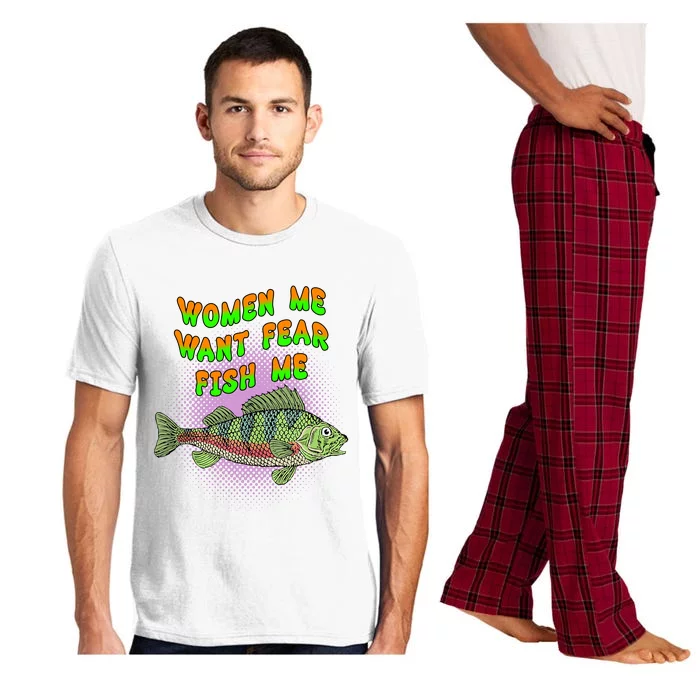 Women Me Want Fear Fish Me Pajama Set