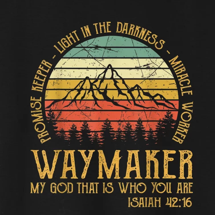 Waymaker Miracle Worker Promise Keeper Christian Women's Crop Top Tee