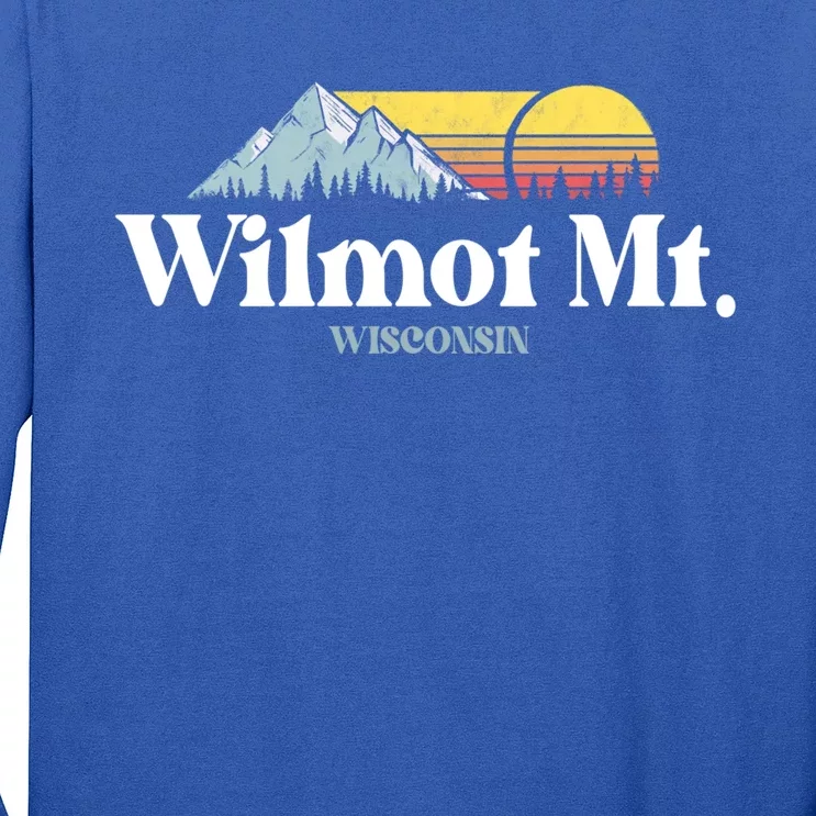 Wilmot Mountain Wisconsin Ski Trip Snowboarding Slopes Cute Gift Long Sleeve Shirt