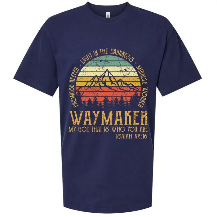 Waymaker Miracle Worker Promise Keeper Christian Sueded Cloud Jersey T-Shirt