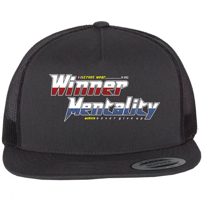 Winner Mentality Flat Bill Trucker Hat