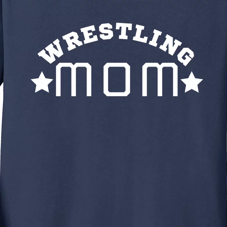 Wrestling Mom Wrestling Mama Cute Mom Life Wrestling Wrestling Mom Wrestling Mam Kids Long Sleeve Shirt