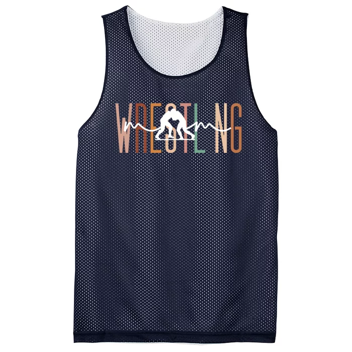 Wrestling Mom Wrestling Mama Cute Mom Life Wrestling Mesh Reversible Basketball Jersey Tank