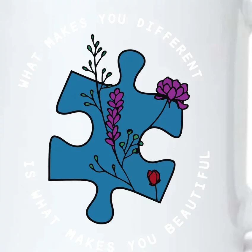 What Makes You Different Is What Makes You Beautiful Autism Black Color Changing Mug