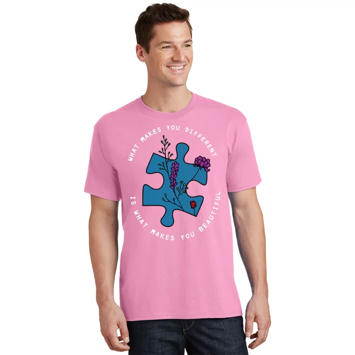 What Makes You Different Is What Makes You Beautiful Autism T-Shirt