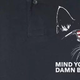 Walz Mind Your Own Damn Business Harris Waltz Cat Lady Softstyle Adult Sport Polo