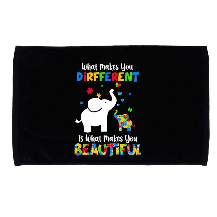 What Makes You Different Autism Child Elephant Mom Awareness Microfiber Hand Towel