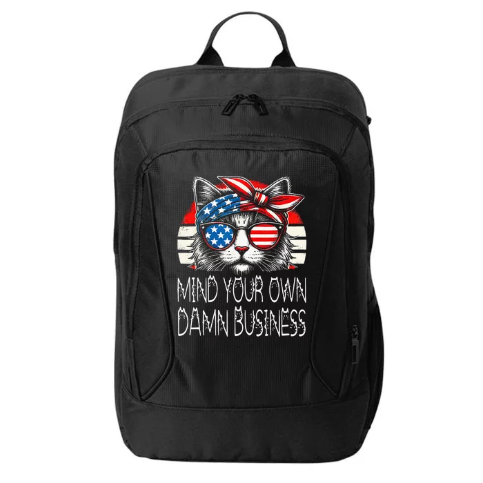 Walz Mind Your Own Damn Business Harris Waltz Cat Lady City Backpack