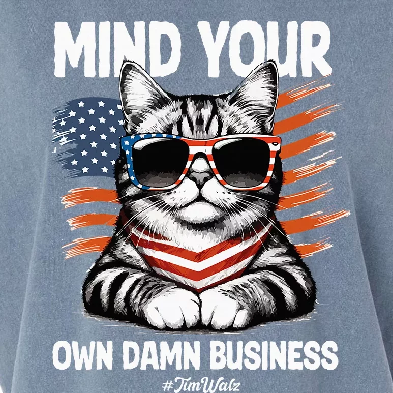 Walz Mind Your Own Damn Business Harris Waltz Garment-Dyed Women's Muscle Tee