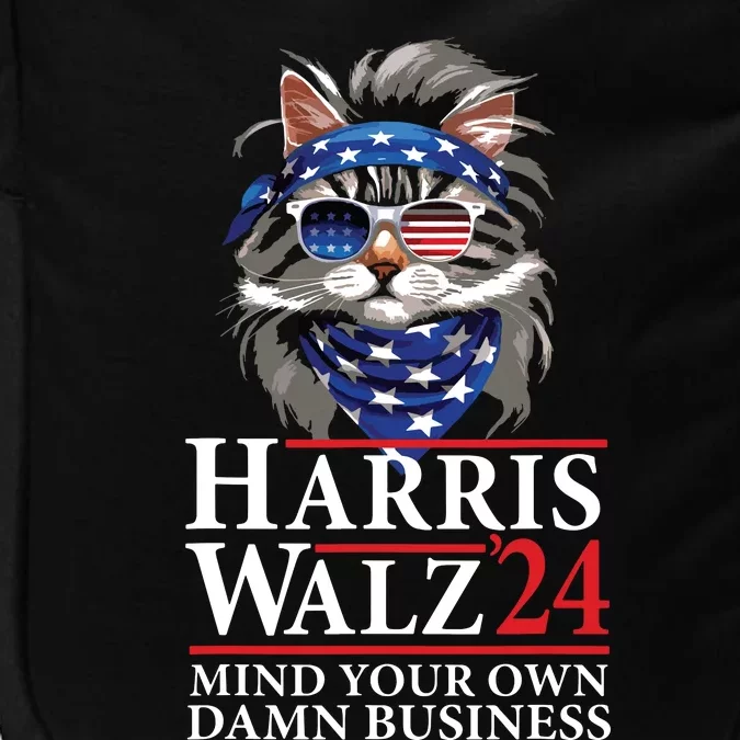 Walz Mind Your Own Damn Business Harris Waltz Cat Lady Impact Tech Backpack