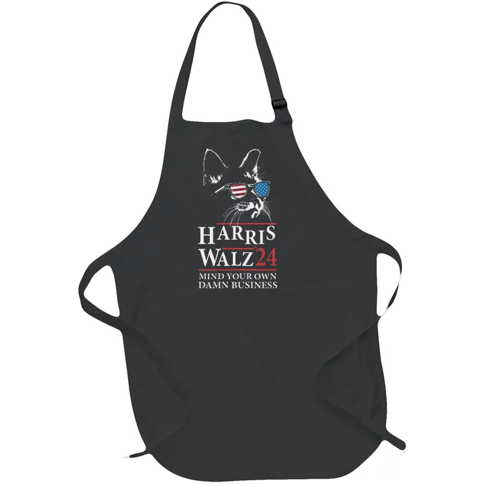 Walz Mind Your Own Damn Business Harris Waltz Cat Lady Full-Length Apron With Pocket