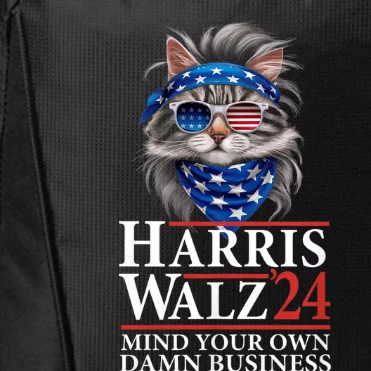 Walz Mind Your Own Damn Business Harris Waltz Cat Lady City Backpack