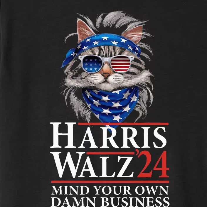 Walz Mind Your Own Damn Business Harris Waltz Cat Lady ChromaSoft Performance T-Shirt